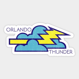 Defunct Orlando Thunder Football 1992 Sticker